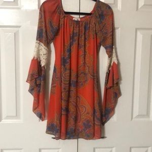 Bohemian style dress size large